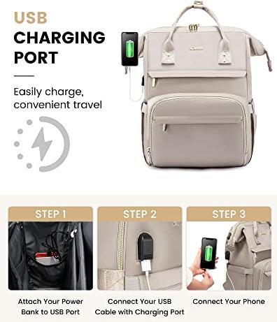Actual product image Only-Bags.Store Backpack, Waterproof Laptop Backpack 15.6 Inch Large Backpack with USB Charging Port, Backpacks