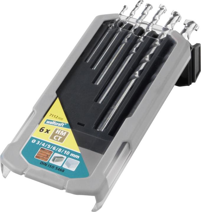 Produktbild wolfcraft 1 Steinbohrer-Set HM 6-tlg. ø3-10mm (10 mm, 3 mm, 4 mm, 5 mm, 6 mm, 8 mm)