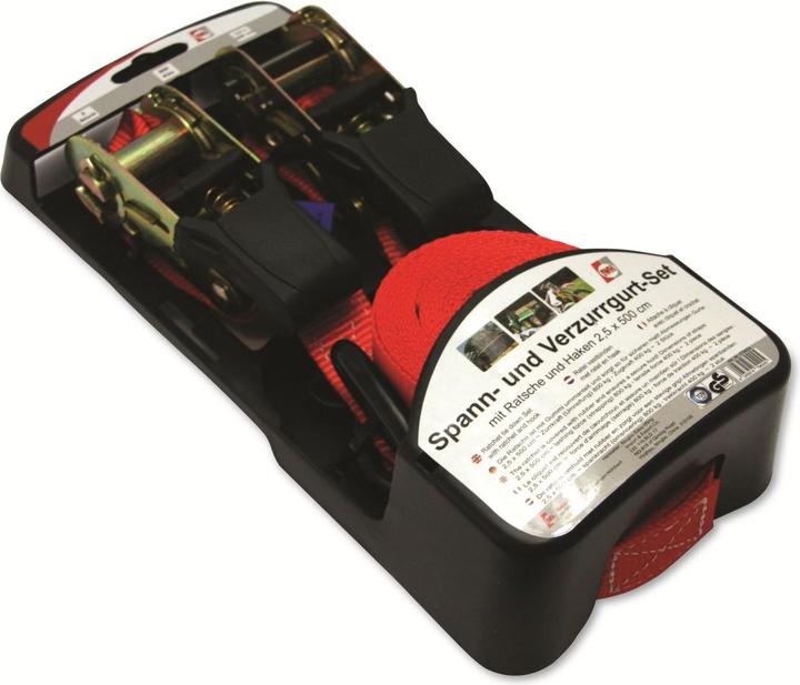 Productafbeelding IWH 79424 Tweedelige spanband (L x B) 500 cm x 2,5 cm ratel