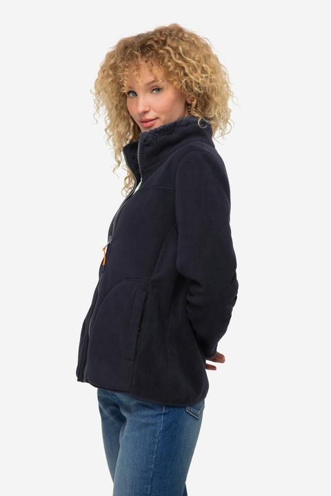 Immagine prodotto Laurasøn Wende-Jacke, Fleece- und Teddy-Seite, Stehkragen, Langarm (L)