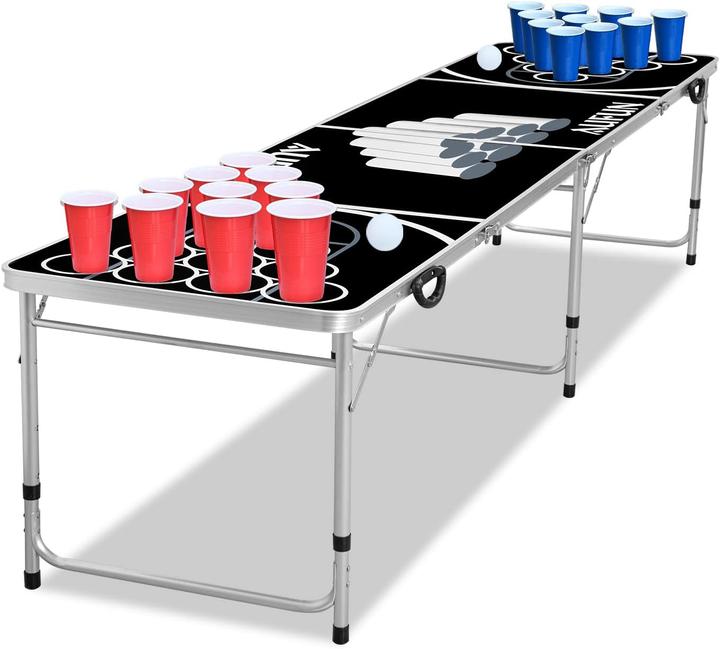 Ich-zapfe Bierpong Tisch für Partys mit 100 Bechern