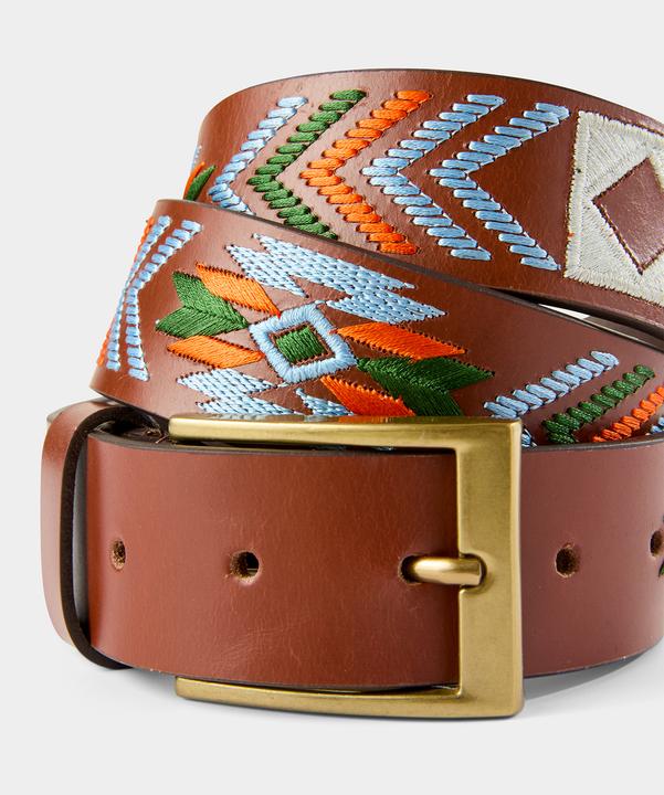 Produktbild Joe Browns Aztec Embroidered Leather Belt
