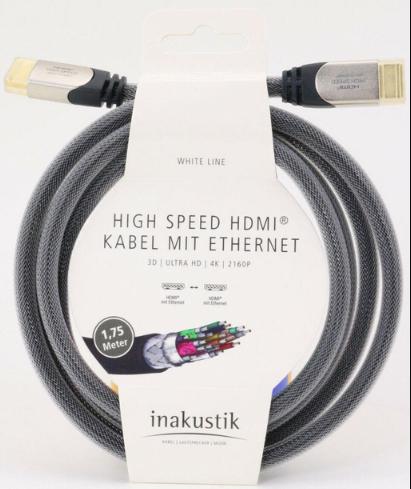 Image du produit Inakustik DarkGrey II HDMI (1.75 m, HDMI, 1.4)
