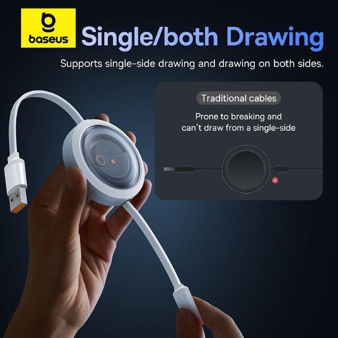 Actual product image Baseus Free2Draw Series USB-A to USB-C / Lightning / MicroUSB (1.10 m, USB 3.2 Gen 1, 100 W)