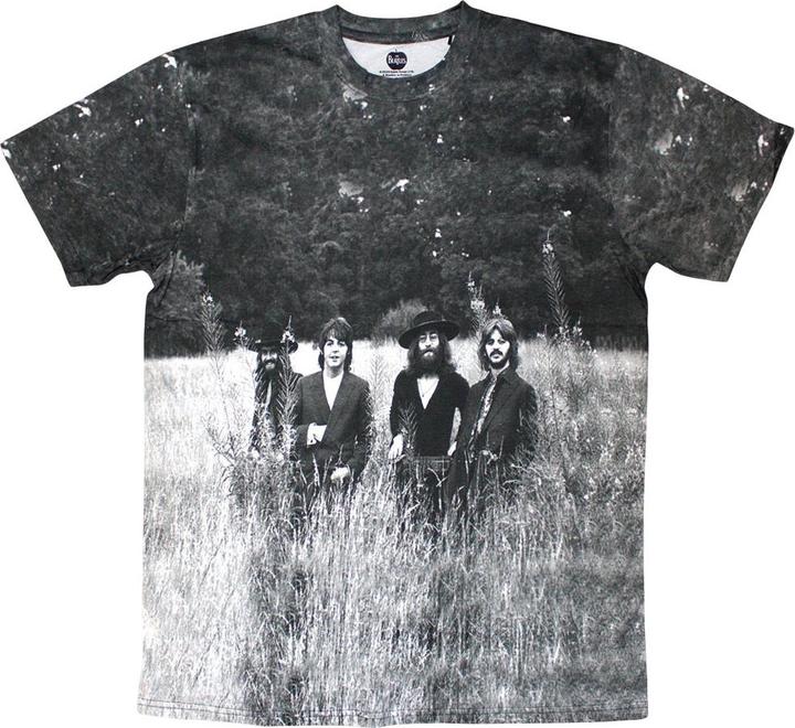 Actual product image The Beatles Unisex Adult Tittenhurst Park Field All-Over Print T-Shirt (L)