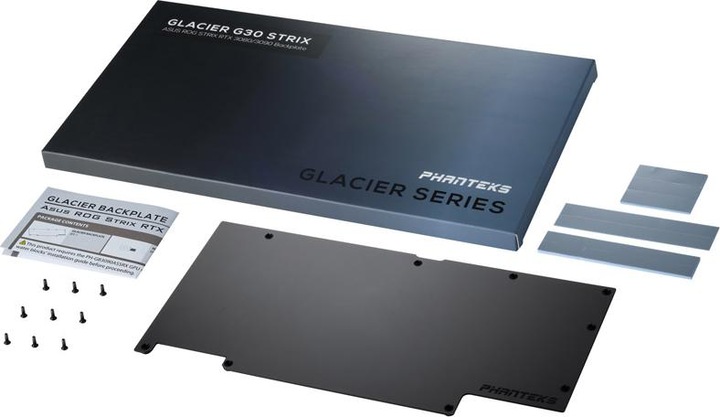 Actual product image Phanteks Glacier G30 Strix Backplate ASUS Strix RTX 3080/3090