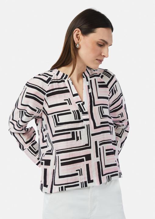 Produktbild Comma Bluse Strukturierte Tunikabluse mit Raglan-Ärmeln (40)