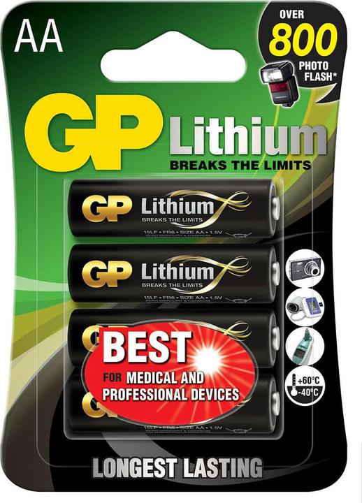 Immagine prodotto GP Batteries GP LithiumBatterien Excellent (4 pz., AA)