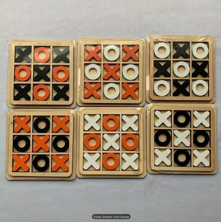 Actual product image Champ Tic Tac Toe wooden board game