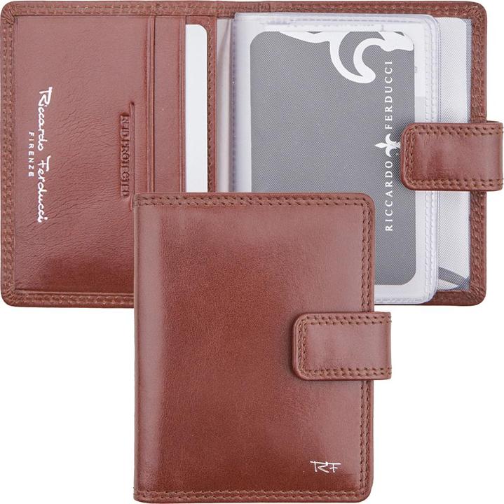 Image du produit Riccardo Ferducci Étui pour cartes de crédit avec barre de fermeture, RFID