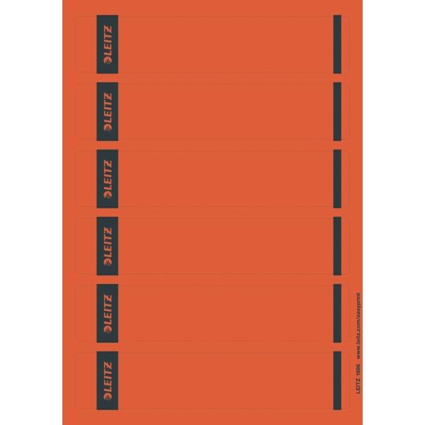 Produktbild Leitz Ordnerrücken-Etikett, 39 x 192 mm, kurz, schmal, rot passend für Standard- und Hartpappe