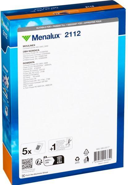 Image du produit Menalux 2112 Sacs à poussière pour Rowenta RO 64, RO 6432, RO 63, RO 68 / 5 sacs à poussière Duraflow Syn (5x)