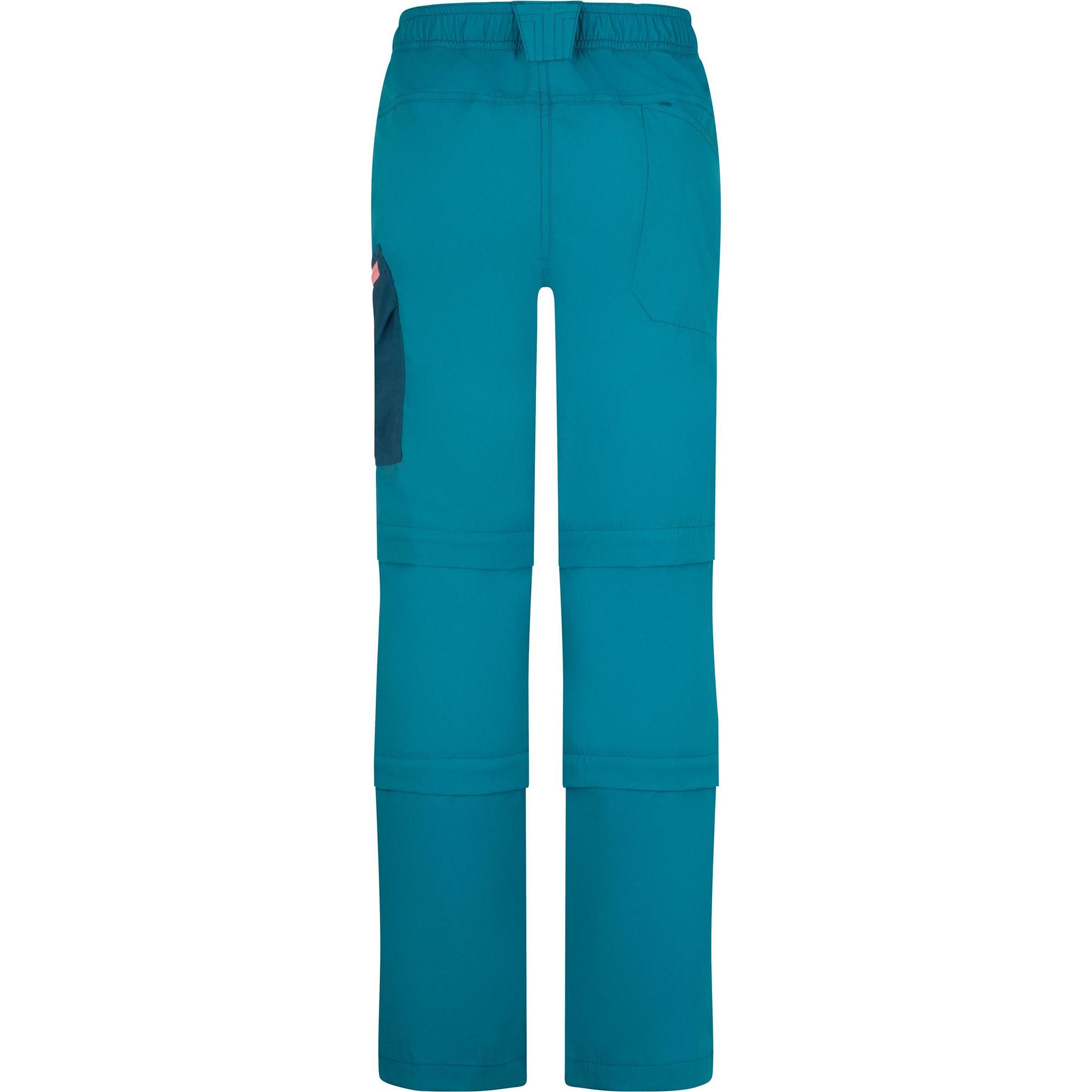 Thumbnail - Trollkids, Unisex, Outdoorhose, Kid's Preikestolen Double Zip-Off Pants (110), Türkis, 110