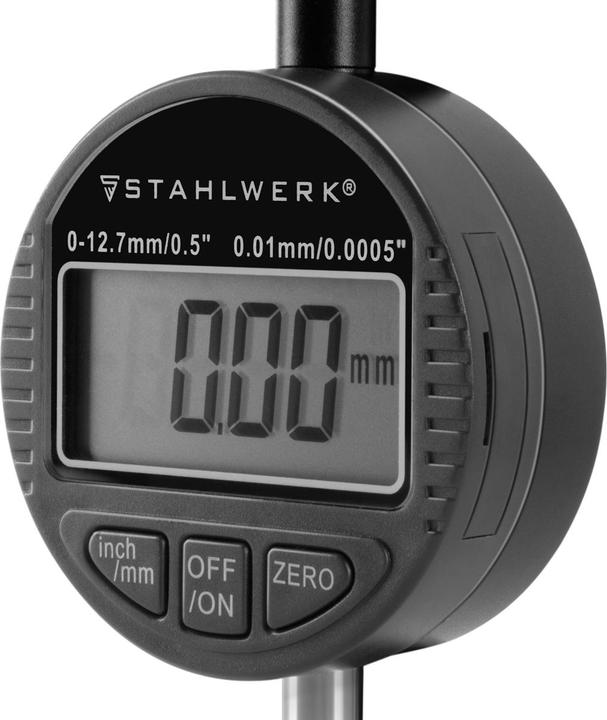 Immagine prodotto Stahlwerk Comparatore digitale con campo di misura 0-12,7 mm (0,5") in millimetri e pollici