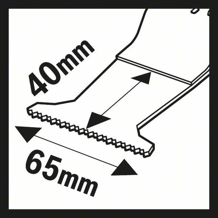 Actual product image Bosch Professional SAIZ 65 BB Wood and Nails plunge cut saw blade. BIM. 40