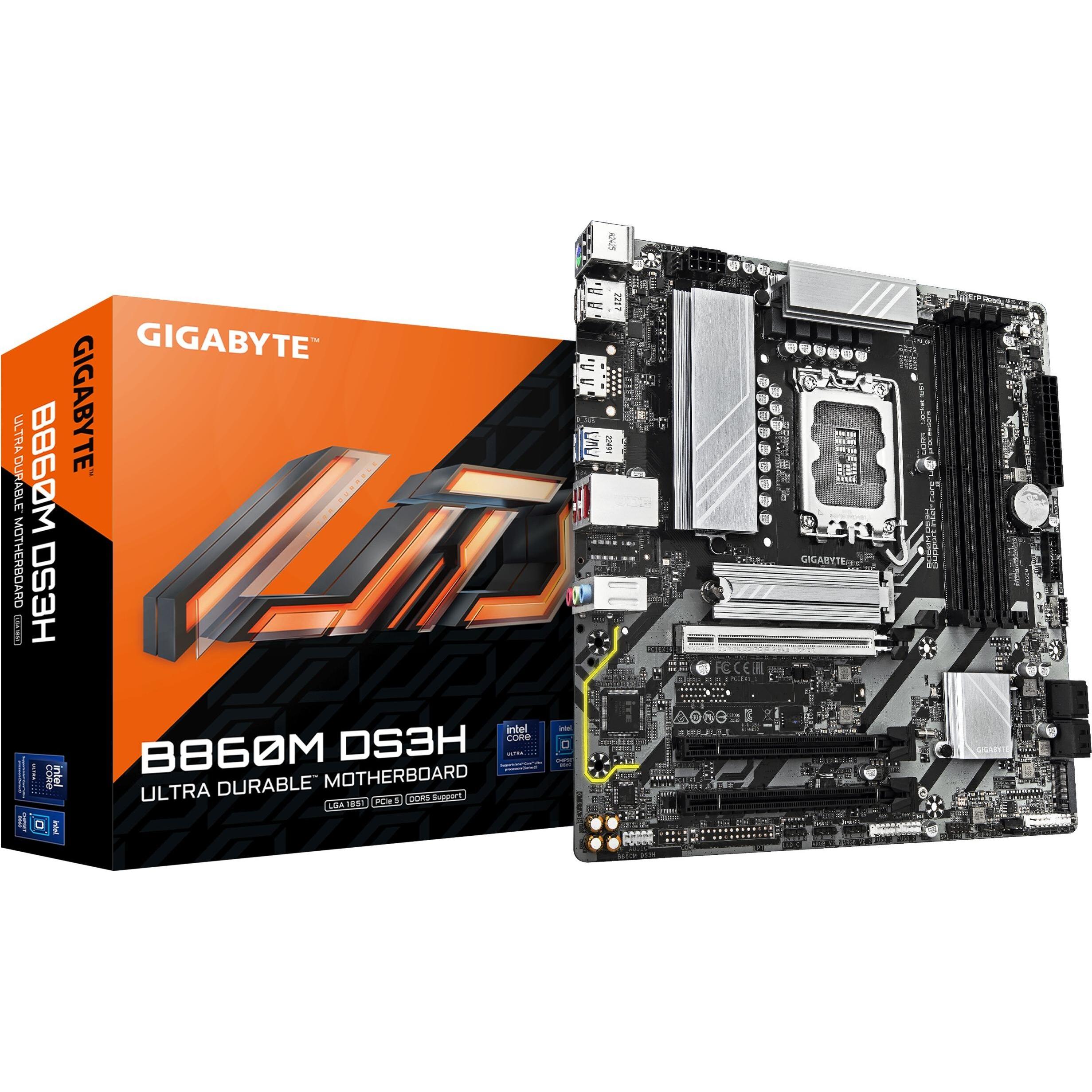 Gigabyte MB GBT Intel 1851 B860M DS3H (LGA 1851, Intel B860, mATX), Mainboard