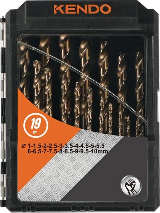 Immagine prodotto Kendo HSS-Co Spiralbohrer-Set Ø 1–10 (1...10 mm)