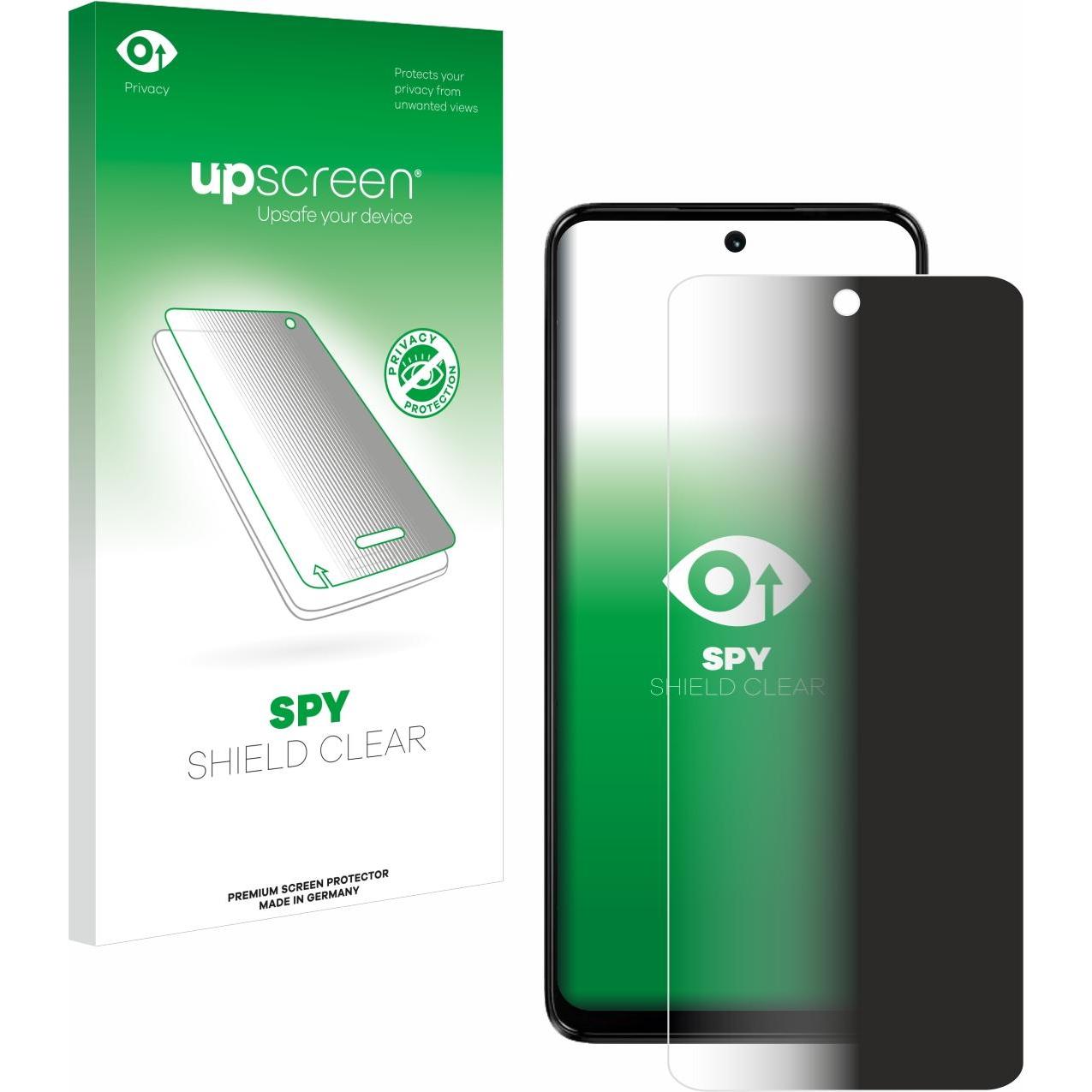 upscreen Spy Shield Blickschutzfolie (1 Stück, Motorola Moto G14), Smartphone Schutzfolie, Blau