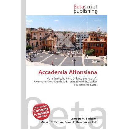 Accademia Alfonsiana, Sachbücher