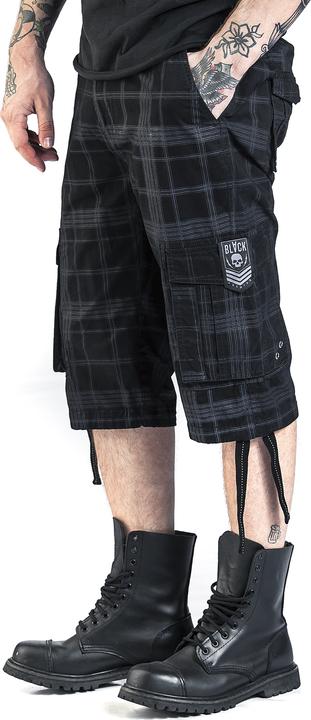 Image du produit Black Premium schwarze Shorts mit karo Muster (S)