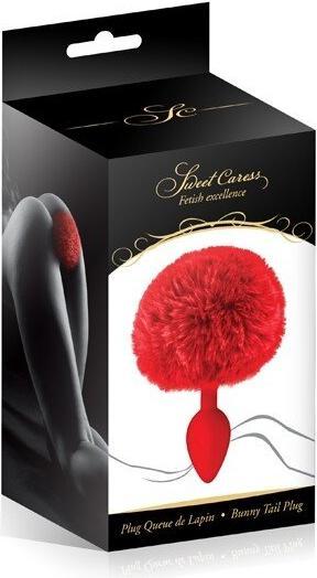 Productafbeelding Sweet Caress Plug queue de lapin - rouge