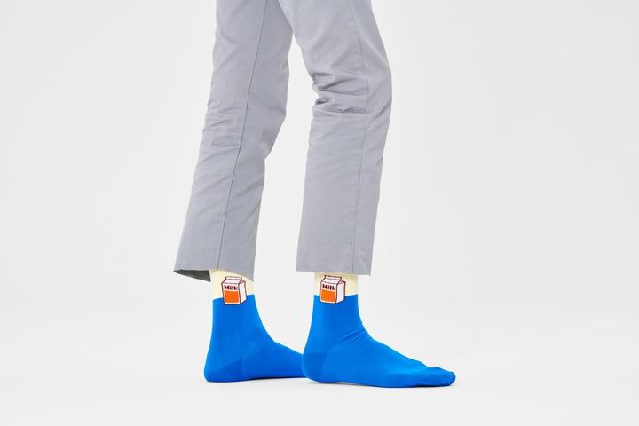 Actual product image Happy Socks Milk (Single pack, 41 - 46)