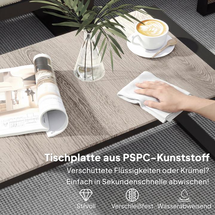 Produktbild Outsunny Gartenmöbel-Set Stahl, Polyester Khaki