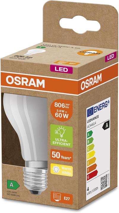 Actual product image Osram Led Filament Classic A (E27, 806 lm, 1 x)