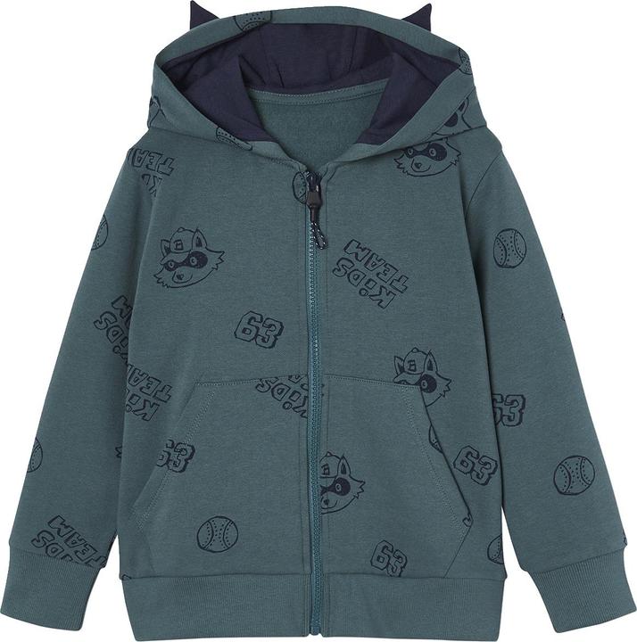 Produktbild Vertbaudet Jungen Kapuzensweatjacke mit Ohren und Recycling-Polyester (98)