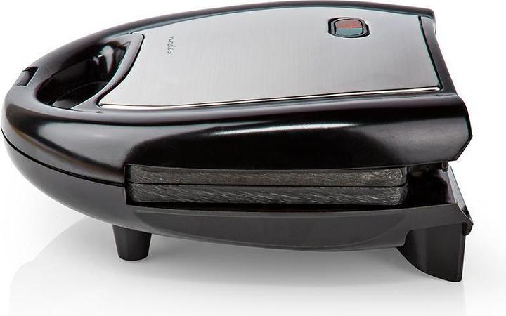 Actual product image Nedis Waffle Maker Belgium Waffles 22 x 12 cm 750 W Automatic Temperature Control Aluminium/Art