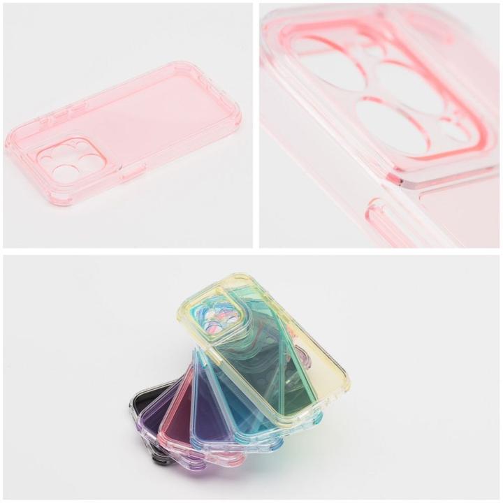 Actual product image OEM Back panel cover MATRIX CLEAR Case for IPHONE 15 powder pink (Apple iPhone 15)