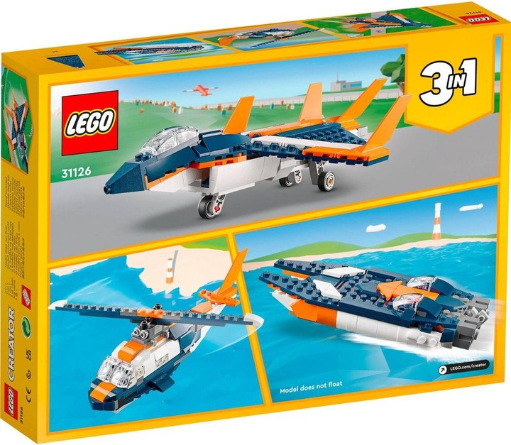 Produktbild LEGO Überschalljet (31126, LEGO Creator 3-in-1)