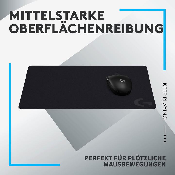 Productafbeelding Logitech G G240, Zwart, Monochroom, Rubber, Antislip basis, Gaming muismat (M)