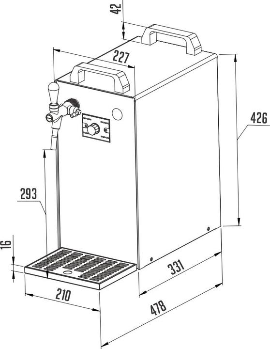 Actual product image Ich-zapfe Bierzapfanlage K 40, 1-leitig