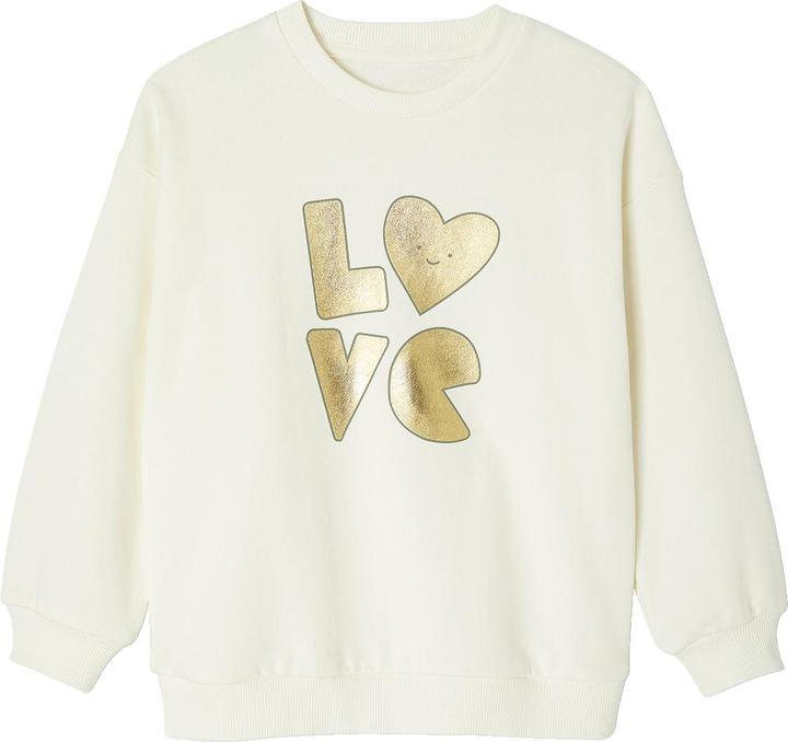 Actual product image Vertbaudet Mädchen Sport-Set: Sweatshirt mit goldener Schrift und Recycling-Polyester & Leggings (98)