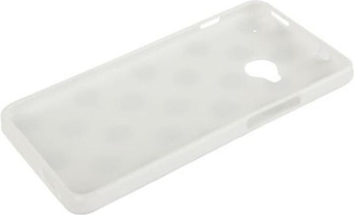 Produktbild König Design Schutzhülle TPU Case für Handy HTC One M7 Weiss / Schwarze Punkte (OnePlus X)