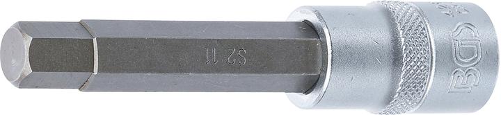 Actual product image BGS Bit Socket length 100 mm 12.5 mm (1/2") Drive internal Hexagon 11 mm (12.5 mm)