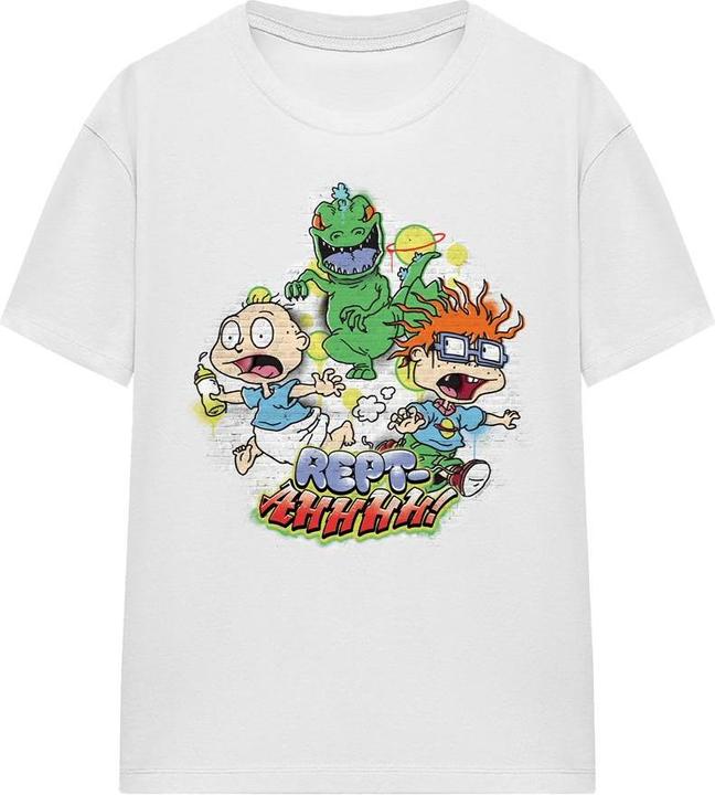 Actual product image Rugrats Unisex Adult Rept-Ahhhhh! Tommy & Chucky T-Shirt (M)