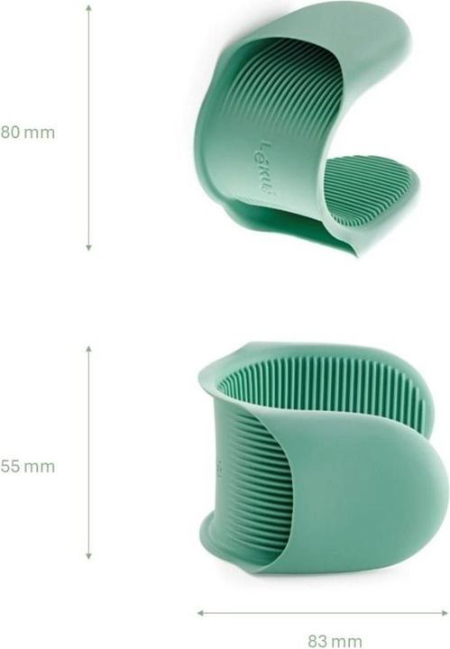 Produktbild Lekue Fingerschutz für Ofen Silikon 2 Stück (Platin-Silikon)