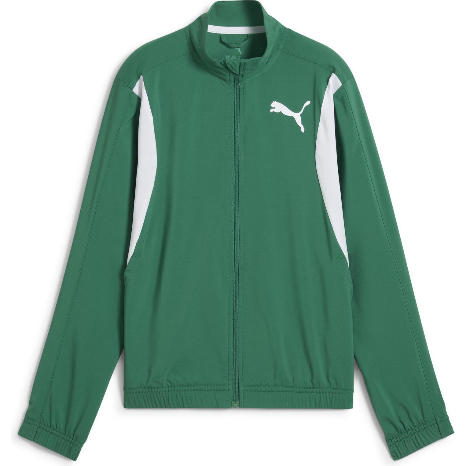 Puma, Herren, Laufjacke, Y Cross The Line Jacket 3.0 (140), Grün, 140