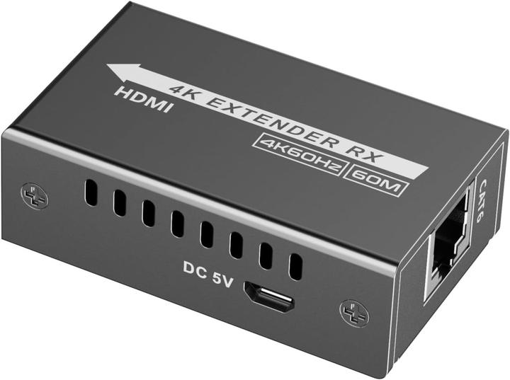 Produktbild PremiumCord USB-C na HDMI extender přes patch kabel Cat5e/6/6a 4K@60Hz na 60m (Extender)