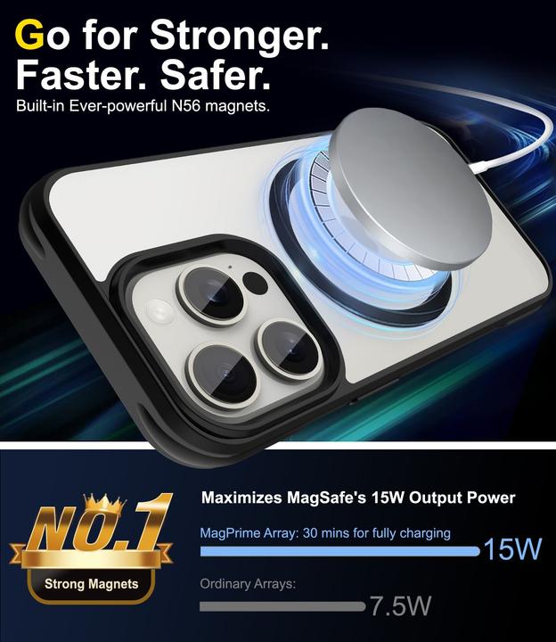 Immagine prodotto Cadorabo Custodia per Apple iPhone 15 PRO compatibile con MagSafe (Apple iPhone 15 Pro)