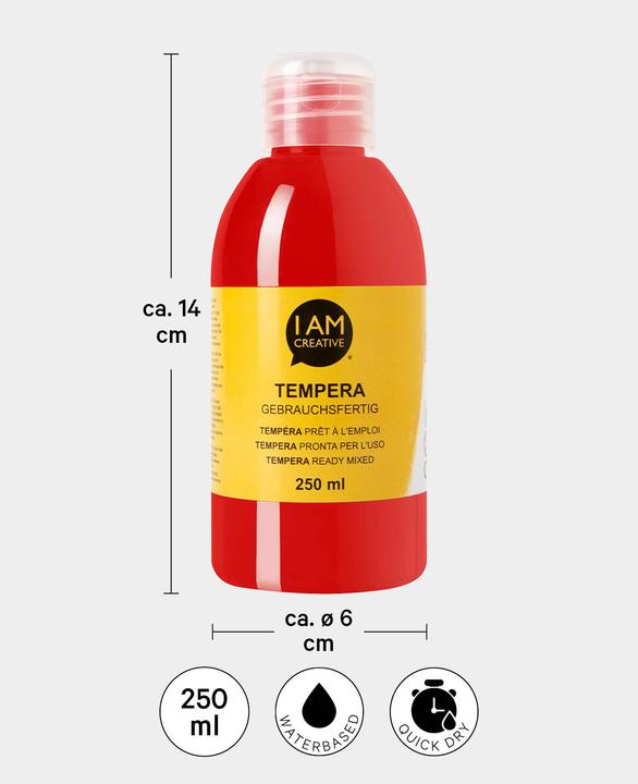 Produktbild I Am Creative Tempera, Temperafarbe auf Wasserbasis, 250 ml (250 ml)
