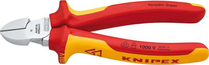 Productafbeelding Knipex Diagonaalscharen DIN ISO 5749 L.180mm VDE met afschuining verchroomd 2comp. hulzen (180 mm)