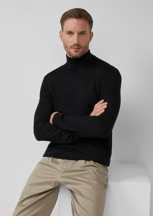 Produktbild s.Oliver Strickpullover Rollkragenpullover aus reiner Merinowolle (M)