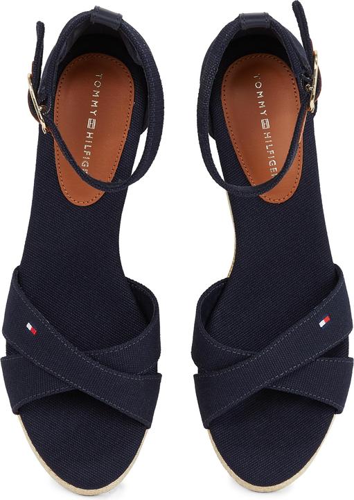 Actual product image Tommy Hilfiger Flag Criss-Cros Mid Wedge Espad (40)