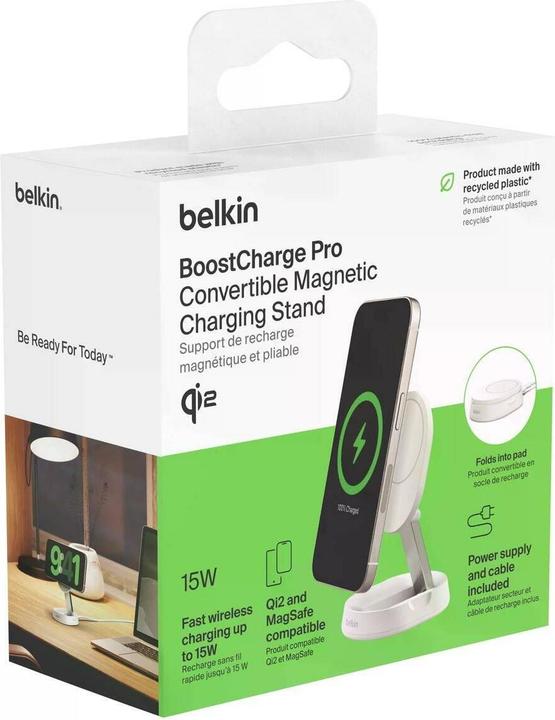 Actual product image Belkin Boost Charge Pro Qi2 magnetische Ladestation (15 W)