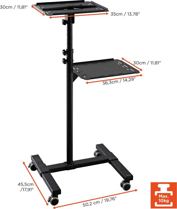 Produktbild Celexon Projektionstisch PT3020 schwarz 1000000406