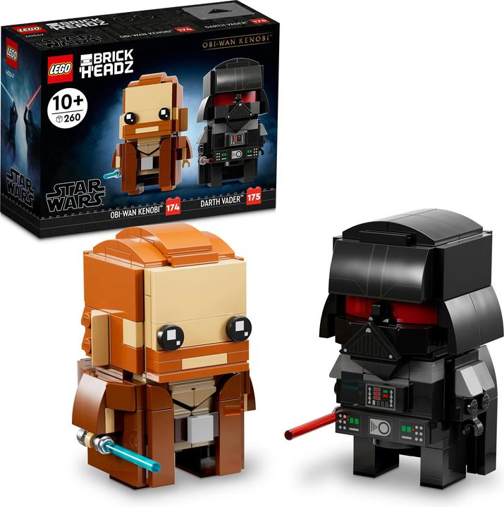 Produktbild LEGO Obi-Wan Kenobi & Darth Vader (40547, LEGO Brickheadz)