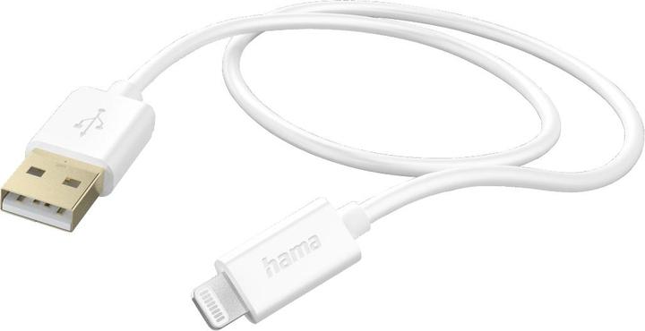 Image du produit Hama Câble USB, USB-A - Lightning, 1,5 m, blanc (1.50 m, USB 2.0)